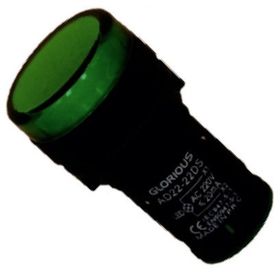 Glorious 22mm Yeşil Sinyal Lambası Ledli 220v