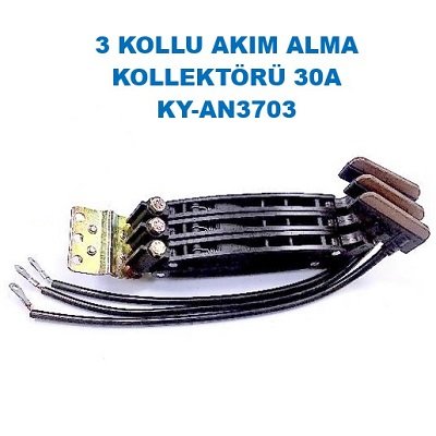 Akım Alma 3 Kollu Kollektör 30A KY-AN3703