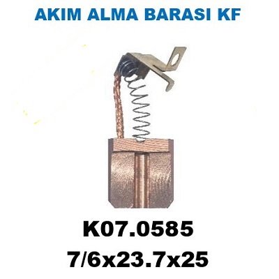 Akım Alma Bakır Alışımlı Bara Kömürü 7/6x23.7x25