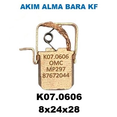 Akım Alma Bakır Alışımlı Bara Kömürü 8x24x28