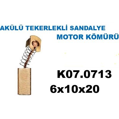 Akülü Tekerlekli Sandelye Motor Kömür Seti 6x10x20