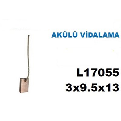 Akülü Şarjlı Vidalama Kömür Seti 3x9.5x13