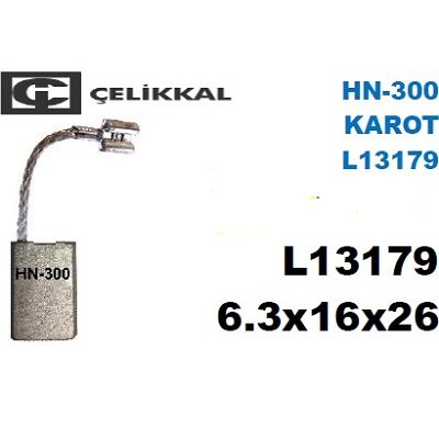 Çelikal HN300 Karot Kömür Seti 6.3x16x26