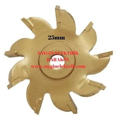 Macroza Tipi Kanal Açma 25mm Tekli Bıçak
