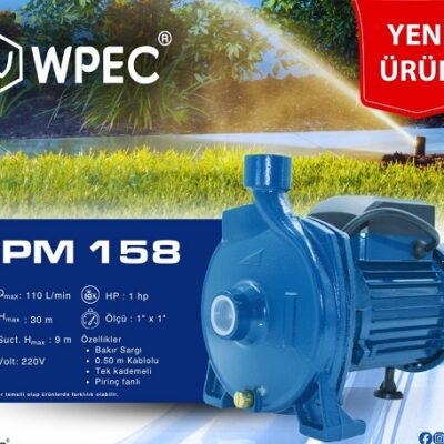 Jet Su Pompa 1HP Bakır Sargılı