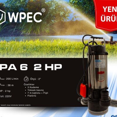 Jet200 Pompa 2HP 3 Kademeli Flatörlü